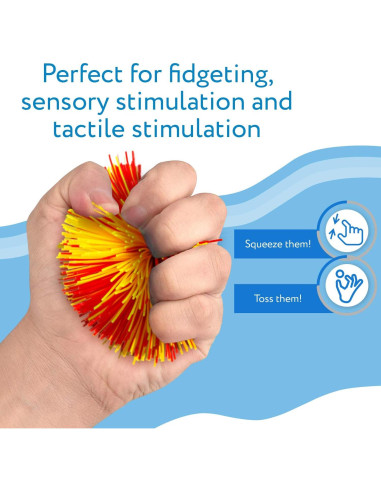 Pelotas Peludas Antiestrés Impresa 3-Pack 7.62 cm