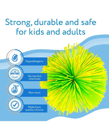 Pelotas Peludas Antiestrés Impresa 3-Pack 7.62 cm