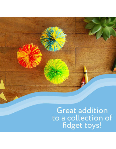 Pelotas Peludas Antiestrés Impresa 3-Pack 7.62 cm