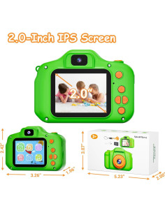 Cámara Digital para Niños SplashNSpray X200 HD 1080P Verde 2