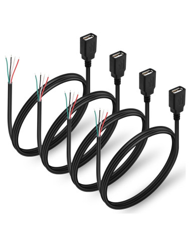 Cable de Datos USB 2.0 Hembra 4 Pines 1m HATMINI