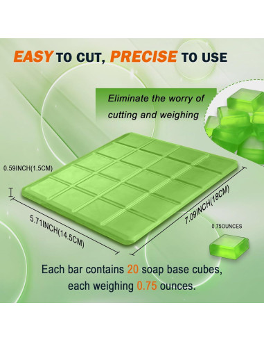 Base de Jabón de Glicerina EDSRDRUS 425g Aloe Vera - Vegana y Natural