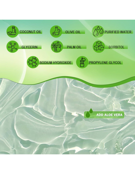 Base de Jabón de Glicerina EDSRDRUS 425g Aloe Vera - Vegana y Natural