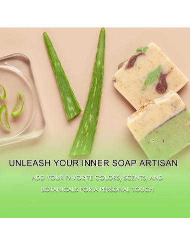 Base de Jabón de Glicerina EDSRDRUS 425g Aloe Vera - Vegana y Natural