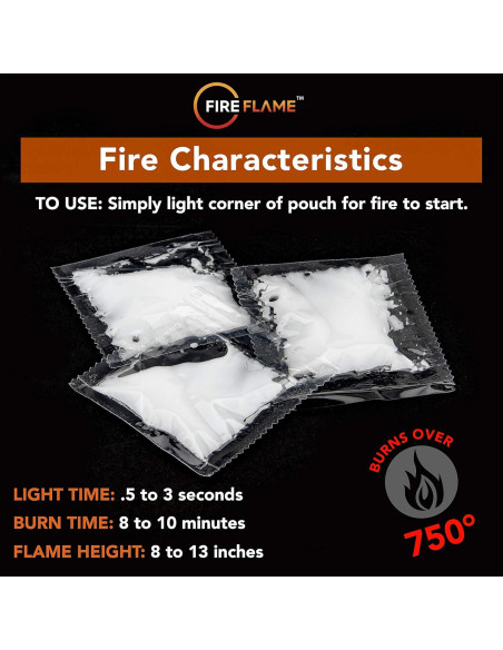 Encendedor FireFlame 20 Paquetes - 100% Impermeable Multiusos