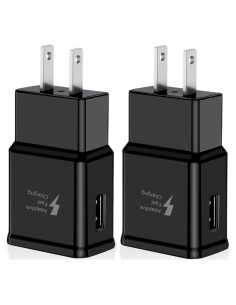 2 Adaptadores de Carga Rápida Adaptativa USB para Samsung