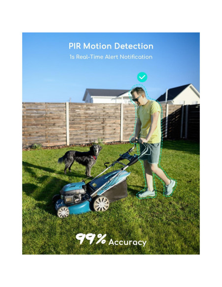 Cámara de Seguridad Solar COOAU C5 PRO 2K Inalámbrica IP66