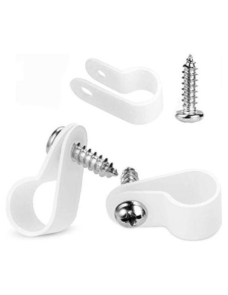 Clips de Montaje LOKMAN 100 Pcs 8mm para Luces de Cuerda