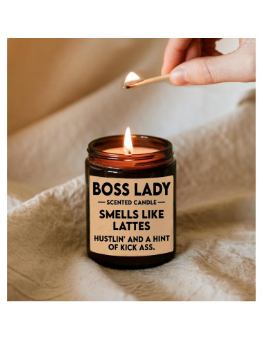 Vela Aromática Jefa 8oz - Cera de Soya Natural - 50h