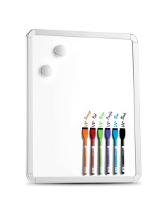 Pizarra Blanca Magnética Kedudes 28x36 cm con 6 Marcadores