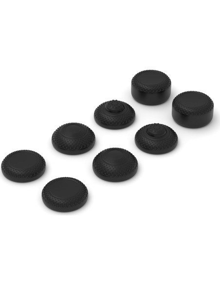 Tapas de Pulgar PlayVital para Joycon 2 - 8 Pack, Negro