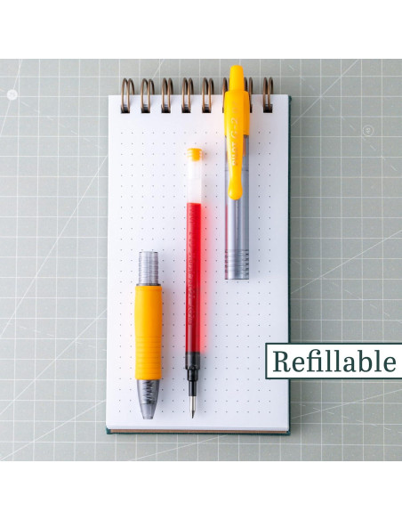 Bolígrafos de Tinta de Gel Pilot G2 Premium 0.7mm Naranja Albaricoque - 6 Unidades