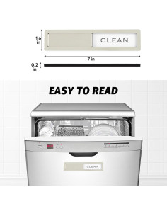 Imán de Acero Inoxidable NEYDADU Limpio Sucio 17.78x4.06cm 2