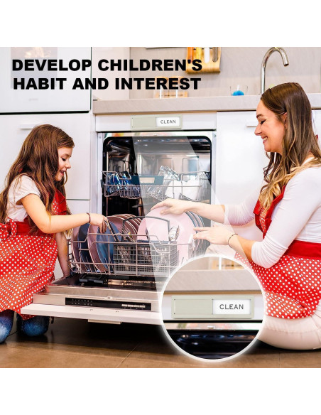 Imán de Acero Inoxidable NEYDADU Limpio Sucio 17.78x4.06cm