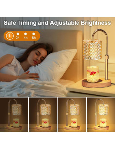 Lámpara Calentadora de Velas ZENLEA con Temporizador y Altura Ajustable 2