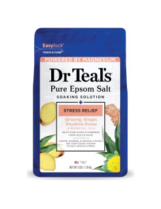 Sal de Epsom Pura Dr Teal 1.36 kg Alivio Estrés Aceites Esenciales