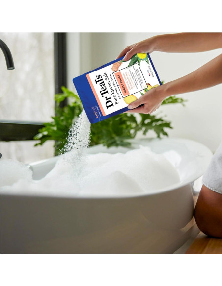 Sal de Epsom Pura Dr Teal 1.36 kg Alivio Estrés Aceites Esenciales