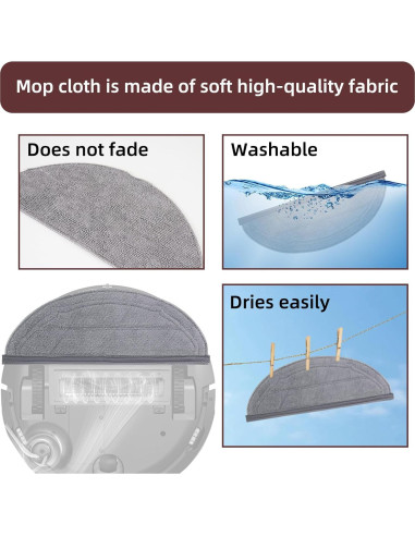 Kit de Accesorios VIEWALL para Roborock Q10 S5 - 13 Piezas