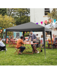 Carpa Plegable Tangkula 3 Alturas 3x3m Resistente al Agua 2
