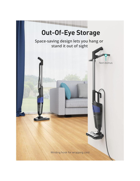 Aspiradora de Varilla Aspiron CA025B5 600W 0.83L Sin Bolsa