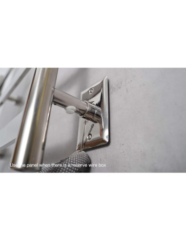 Placa de Pared HEATGENE 2401 Acero Inoxidable Pulido Espejo