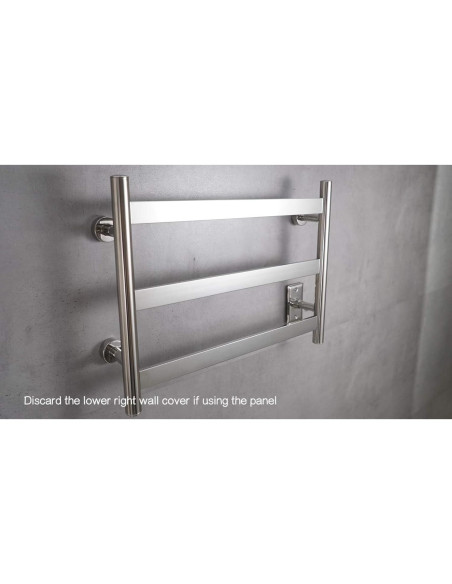 Placa de Pared HEATGENE 2401 Acero Inoxidable Pulido Espejo