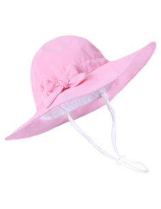 Sombrero de Sol para Bebé UPF 50% Rosa 0-3 Meses