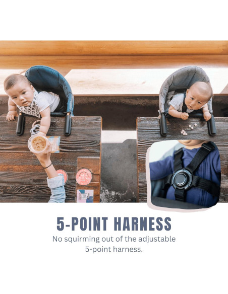 Silla Alta de Mesa Guzzie Guss Perch G+G201 Carbón Plegable