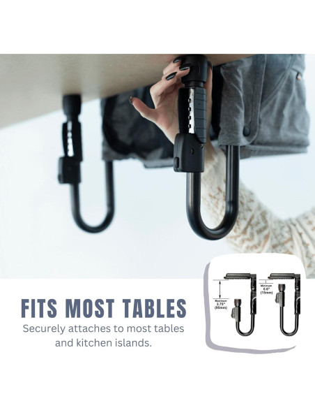 Silla Alta de Mesa Guzzie Guss Perch G+G201 Carbón Plegable