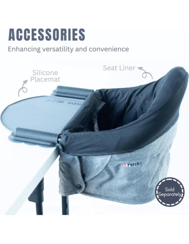 Silla Alta de Mesa Guzzie Guss Perch G+G201 Carbón Plegable