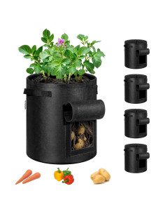 Bolsas de Cultivo VIVOSUN 7 Galones para Papas - 5 Piezas