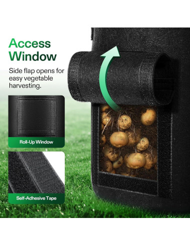 Bolsas de Cultivo VIVOSUN 7 Galones para Papas - 5 Piezas