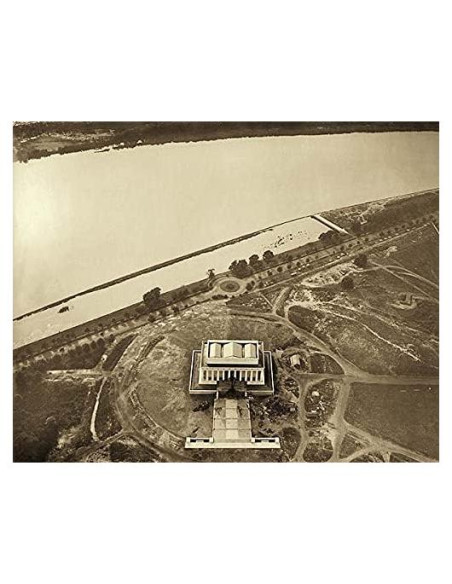 Impresión Fotográfica Aérea Monumento a Lincoln 20x25 cm