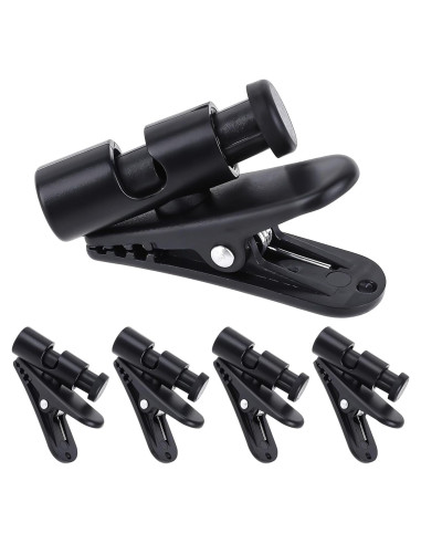 5 Clips de Cable para Auriculares Xthrotsenk 2-4mm Negro