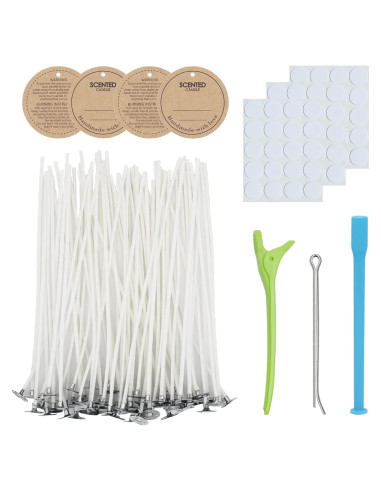 Kit de Mechas para Velas CandMak - 60 Mechas de Algodón