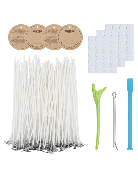 Kit de Mechas para Velas CandMak - 60 Mechas de Algodón