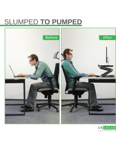 Soporte para Monitor WorkEZ Ajustable Ergonómico 40.6x27.9 cm 2