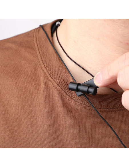 5 Clips de Cable para Auriculares Xthrotsenk 2-4mm Negro