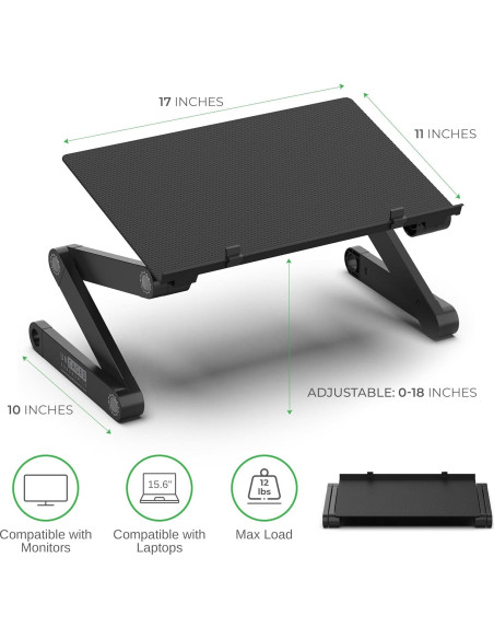 Soporte para Monitor WorkEZ Ajustable Ergonómico 40.6x27.9 cm