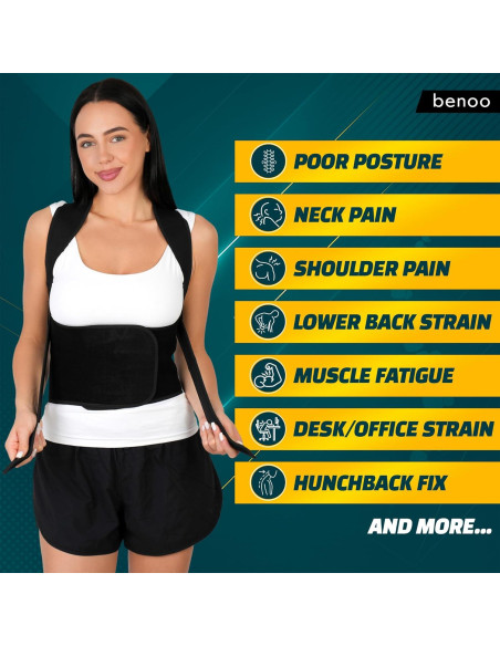 Corrector de Postura Ajustable Benoo para Espalda - Mediano