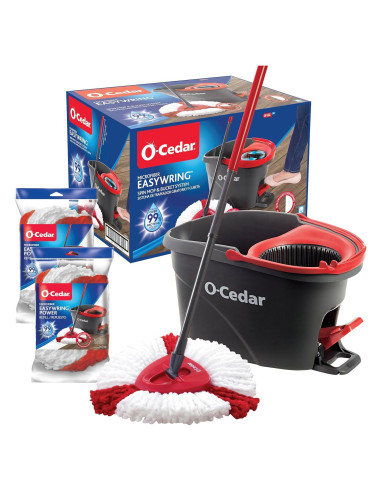 Mopa giratoria O-Cedar EasyWring con cubo y 2 recargas