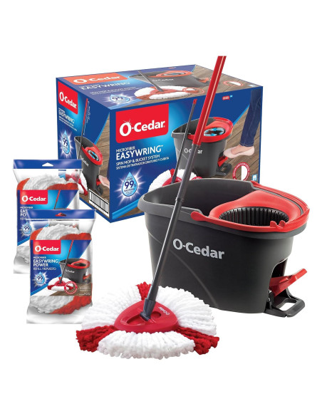 Mopa giratoria O-Cedar EasyWring con cubo y 2 recargas