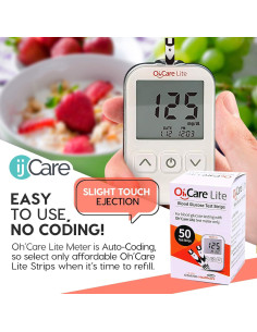 Monitor de Glucosa Oh'Care Lite - 100 Tiras + 100 Lancetas 2