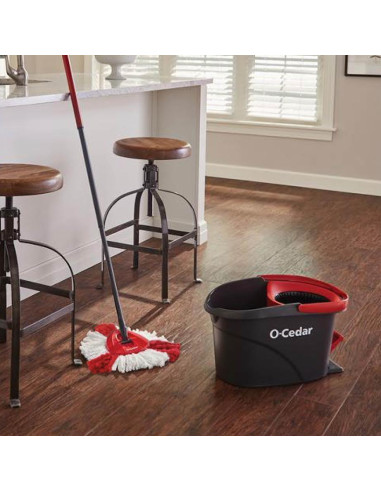 Mopa giratoria O-Cedar EasyWring con cubo y 2 recargas