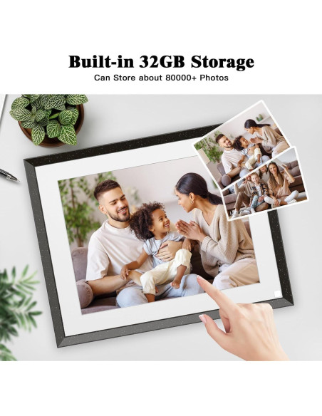 Marco de Fotos Digital Wi-Fi PWOSUN 9.7" 32GB Pantalla Táctil