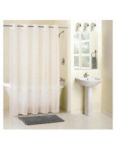 Cortina de Ducha PEVA Hookless 180x188 cm Repelente Agua