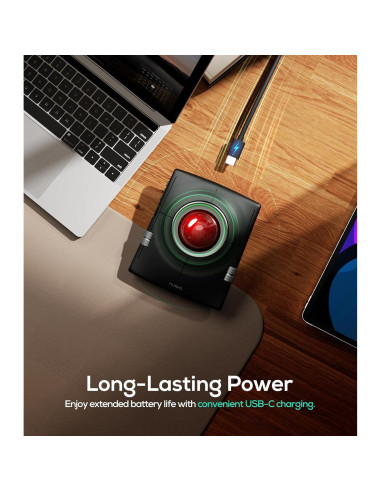 Ratón Trackball Inalámbrico Nulea M512 Ergonómico 55mm