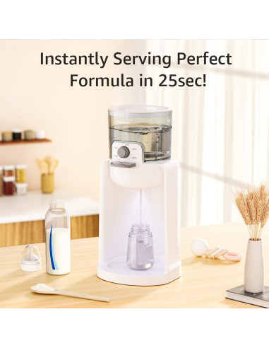 Calentador de Botellas de Bebé Grownsy K301-W, Agua Caliente Instantánea