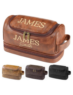 Bolsa de Aseo de Cuero Personalizada Sparklove 28.4x12.2 cm