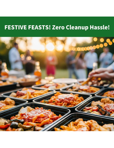 Contenedores de Comida Desechables APSIC 12oz 50 Piezas